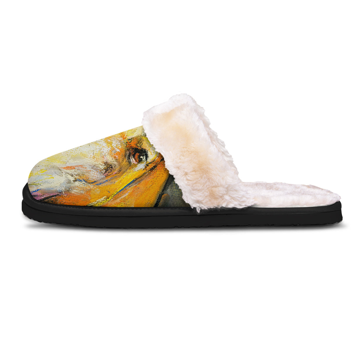 Horse Painting Colorful Print Slippers-grizzshop