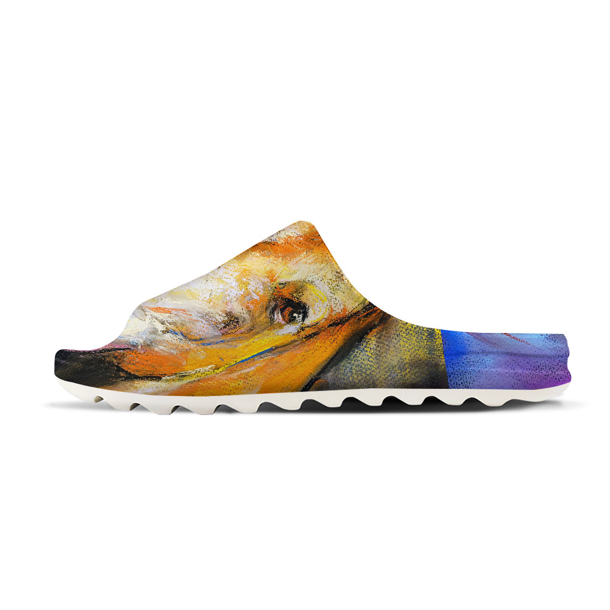Horse Painting Colorful Print Sandals-grizzshop