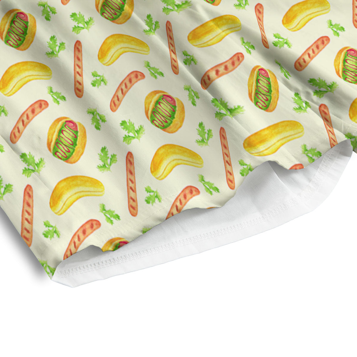 Lemon And Lime Print Pattern Men's Athletic Shorts