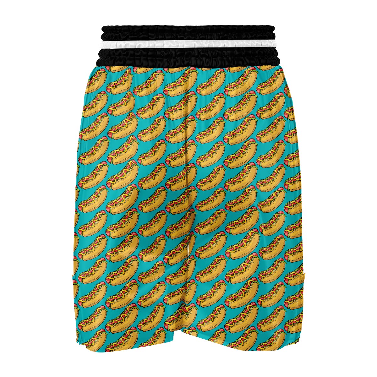 Hot Dog Print Pattern Boxing Shorts-grizzshop