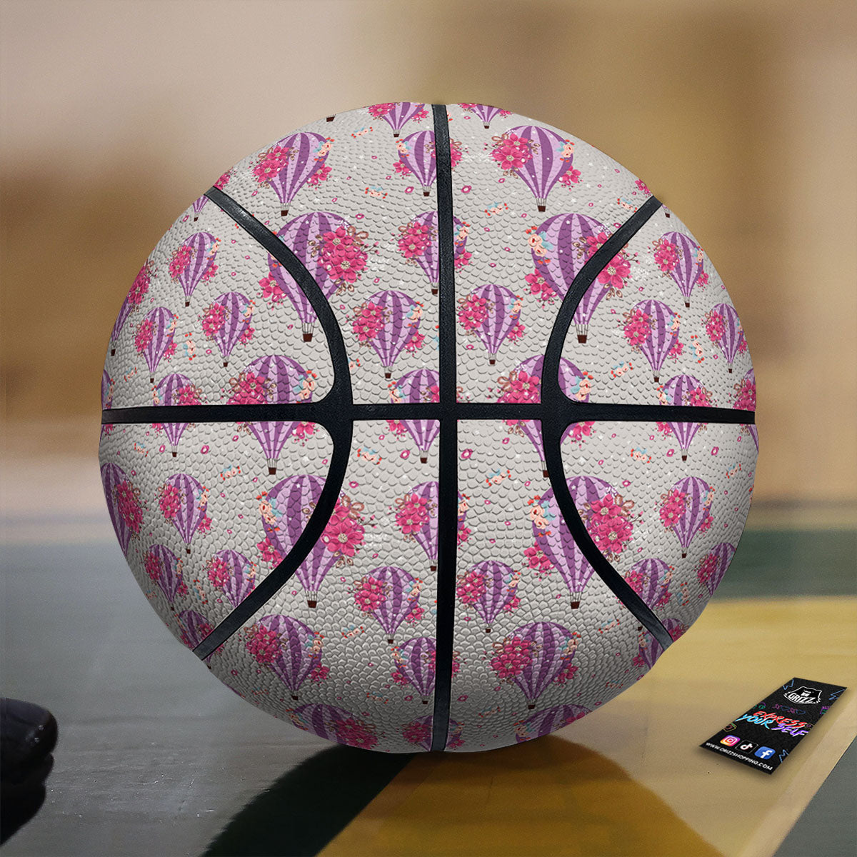 Leaves Hawaiian Palm Print Pattern Basketball