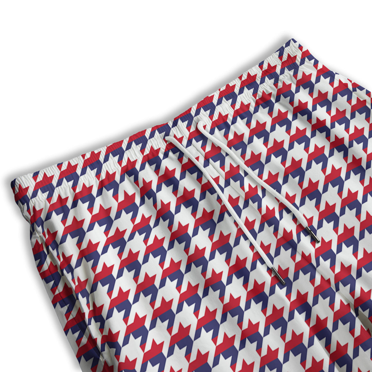 Houndstooth American Print Pattern Men's Athletic Shorts
