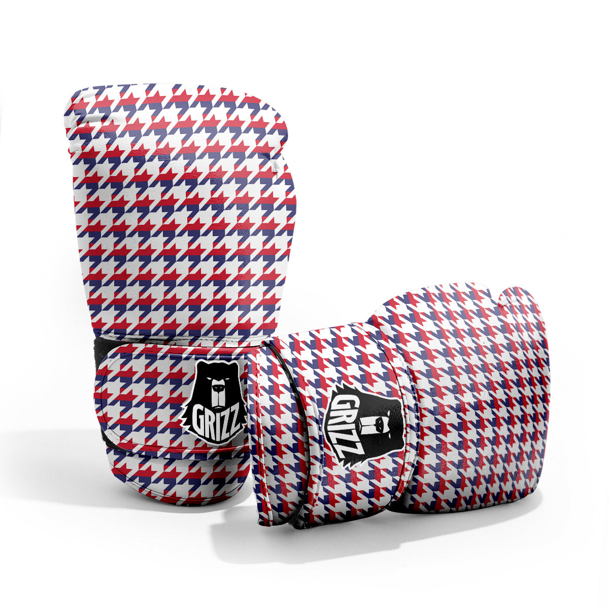 Houndstooth American Print Pattern Pro Boxing Glove