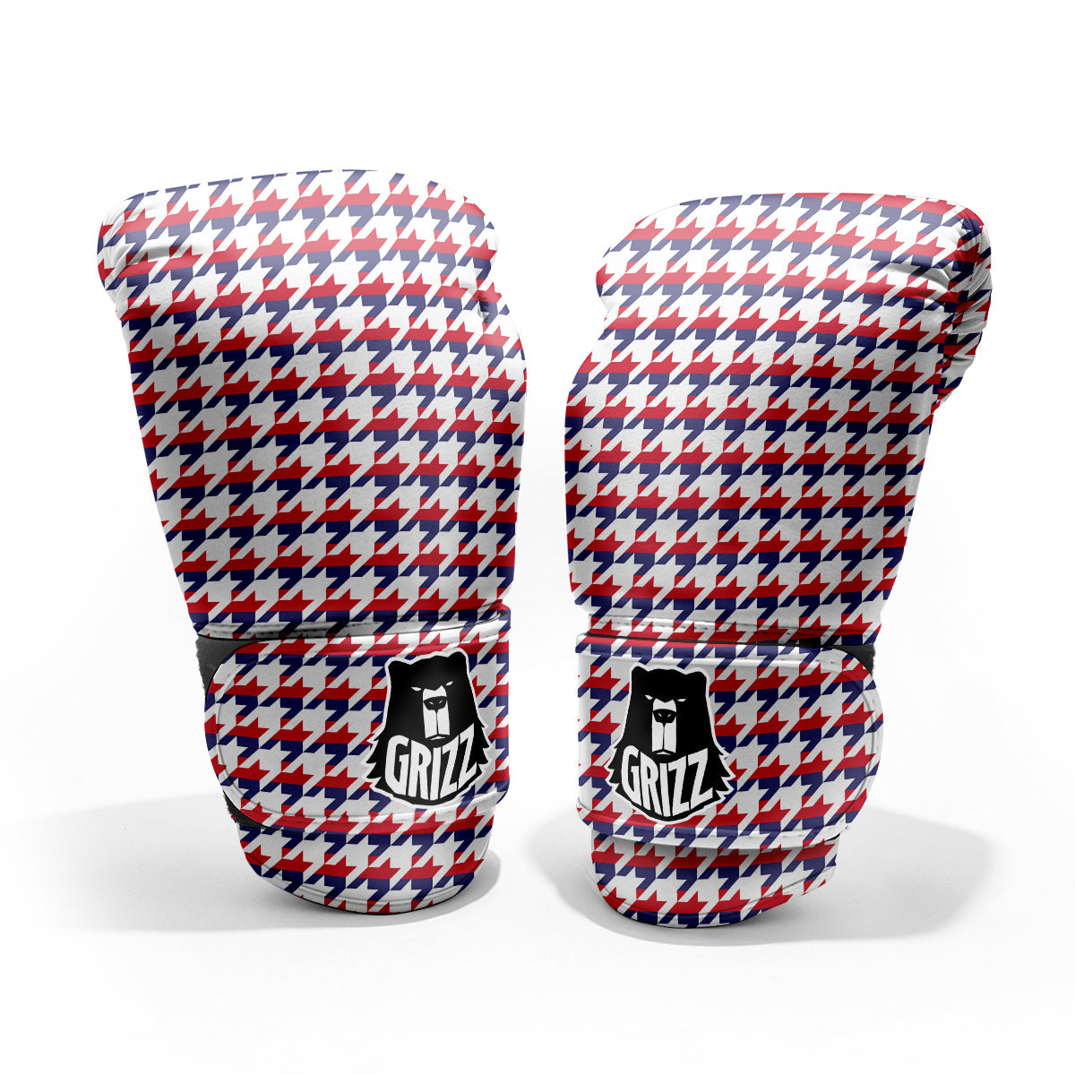 Houndstooth American Print Pattern Pro Boxing Glove