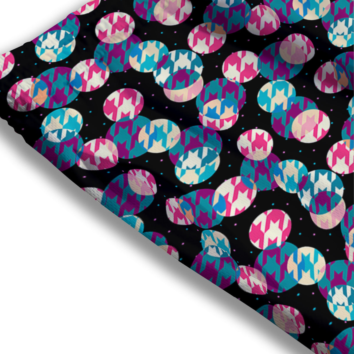 Mask Geometric Samurai Print Mesh Shorts