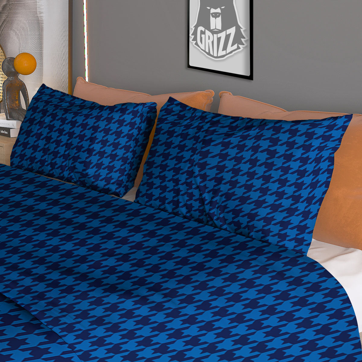 Green Leaves Print Duvet Cover Bedding Set