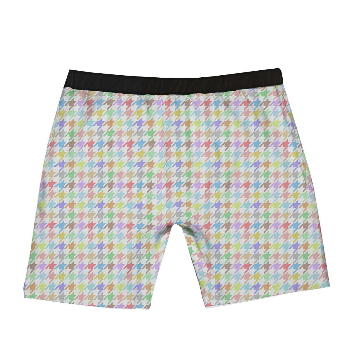 Houndstooth Colorful Print Boxer Briefs-grizzshop