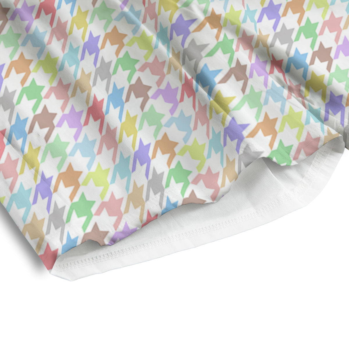 Houndstooth Colorful Print Men's Athletic Shorts