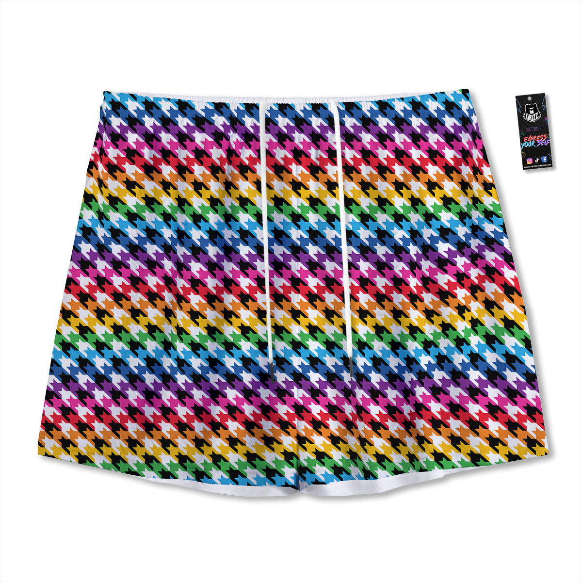Kiwi Cute Print Pattern Mesh Shorts