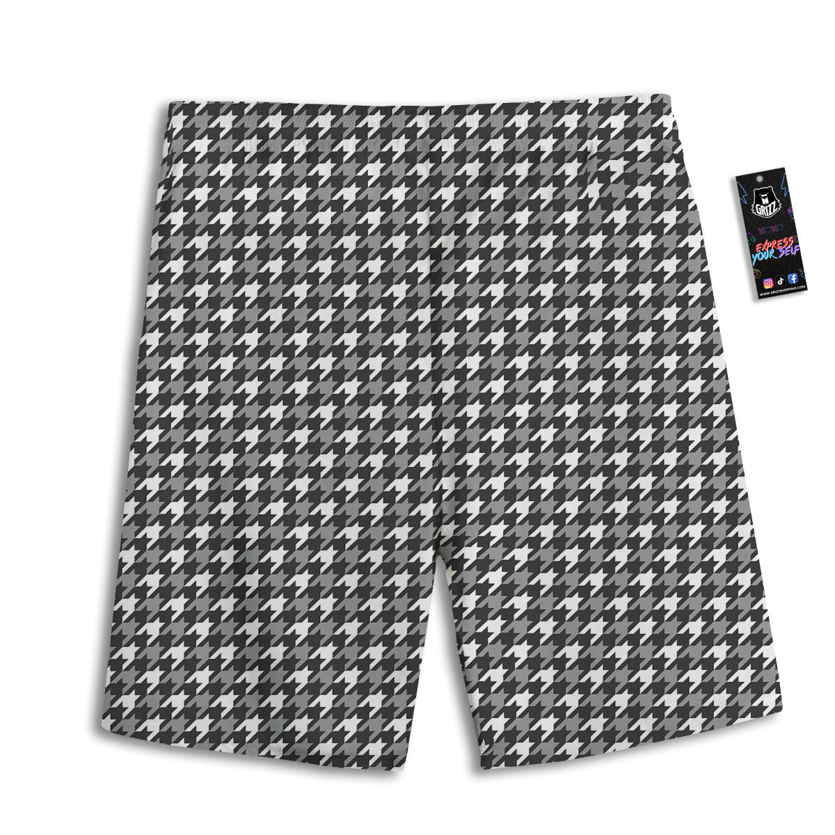LGBT Gadsden Rainbow Flag Print Men's Athletic Shorts