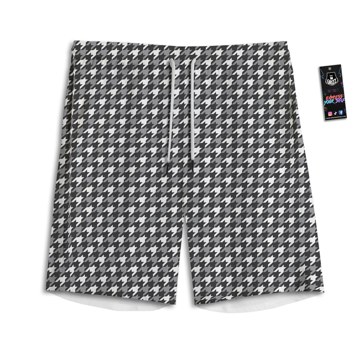 LGBT Gadsden Rainbow Flag Print Men's Athletic Shorts