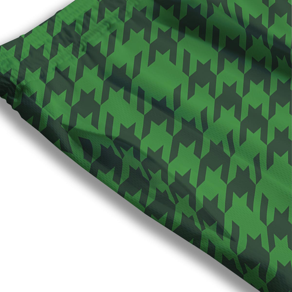 Houndstooth green Trippy Print Pattern Mesh Shorts