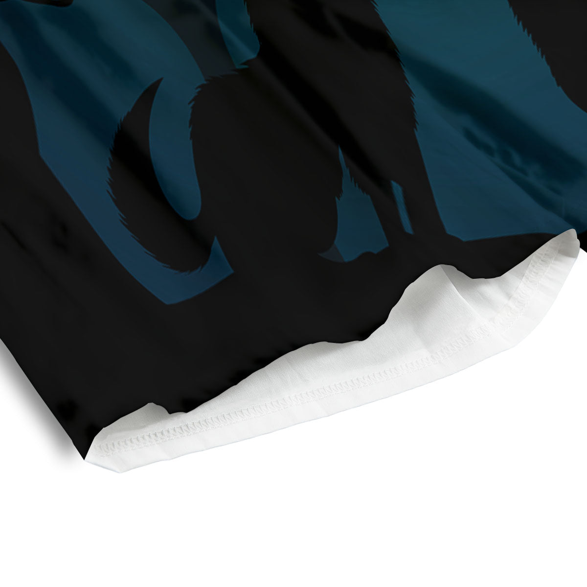 Howling Wolf At The Full Moon Print Men's Athletic Shorts