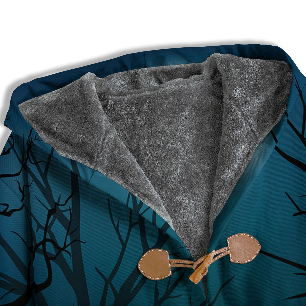 Howling Wolf At The Full Moon Print Men's Windbreaker Jacket-grizzshop