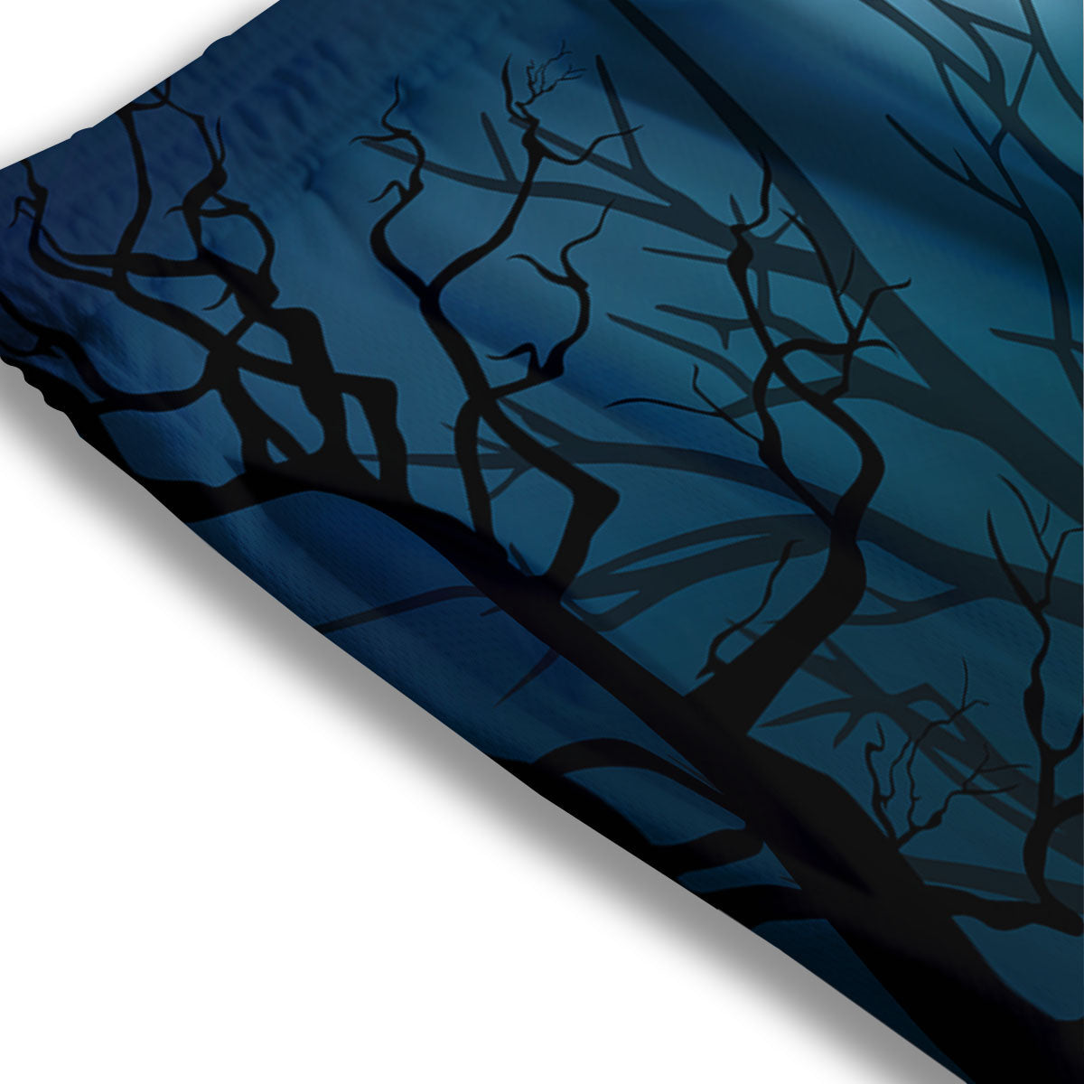 Howling Wolf At The Full Moon Print Mesh Shorts