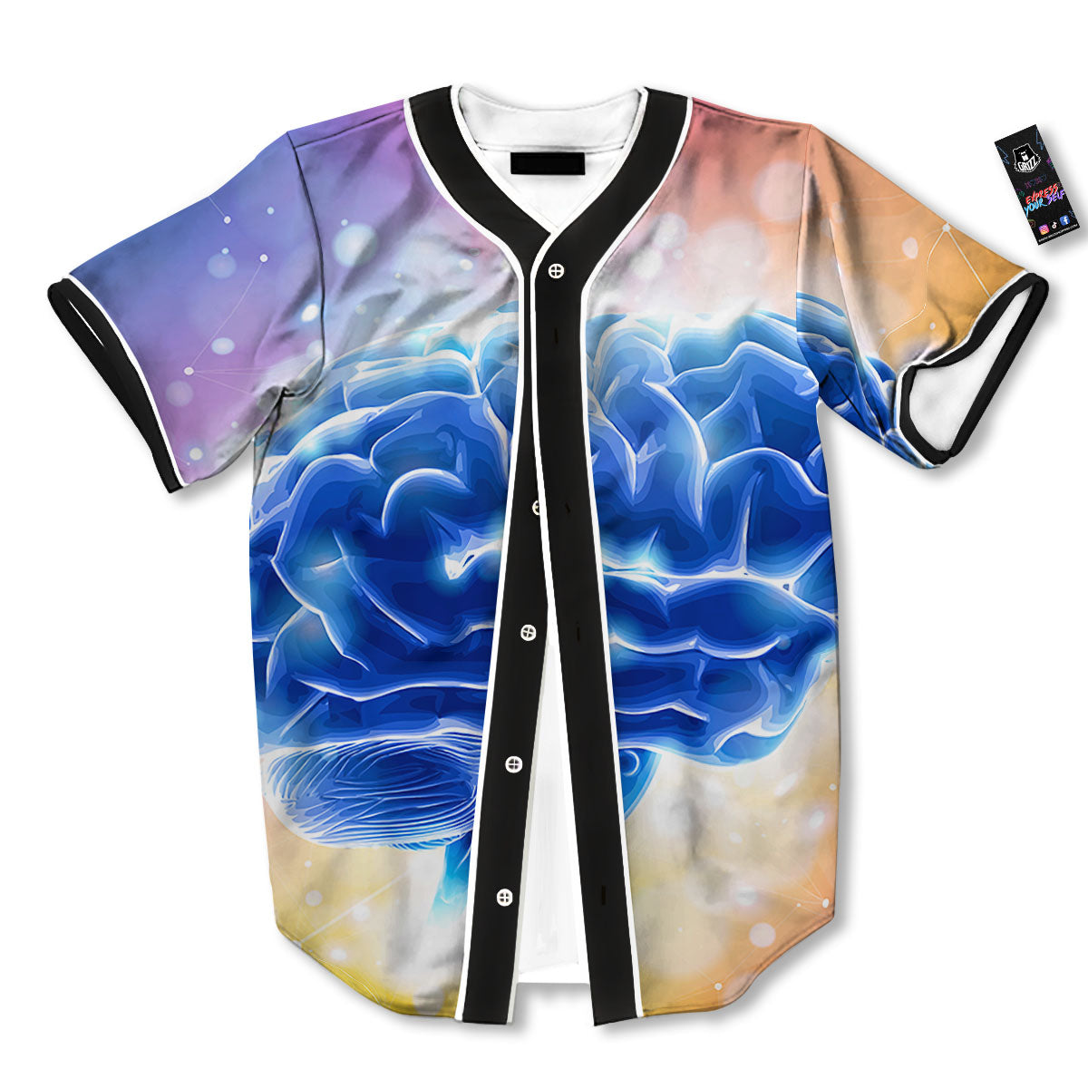 Human Brain Baseball Jersey-grizzshop