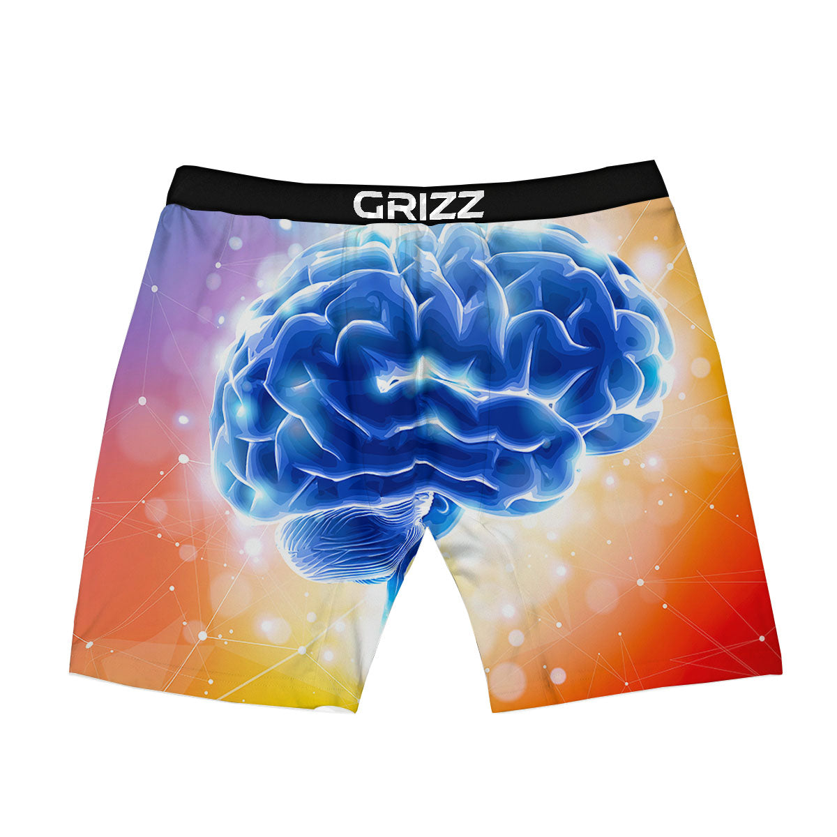Human Brain Boxer Briefs-grizzshop