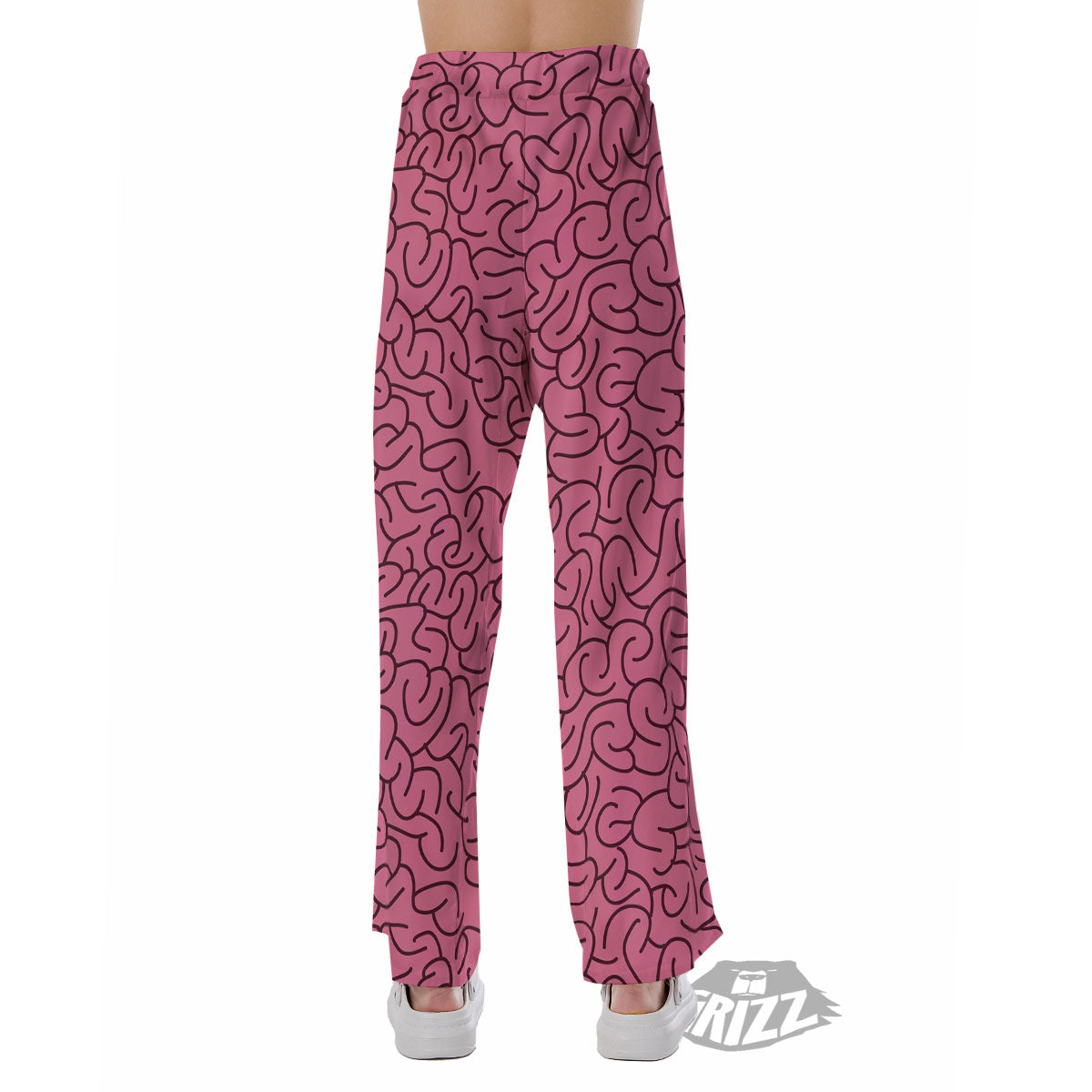 Human Brain Print Pattern Pajama Pants-grizzshop