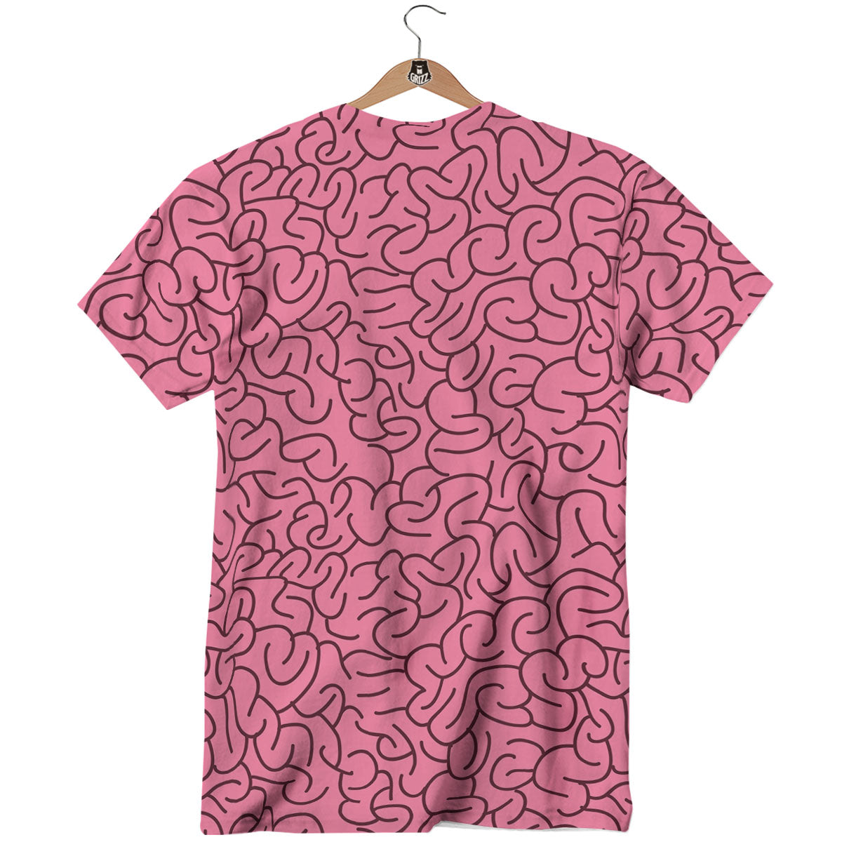 Human Brain Print Pattern T-Shirt-grizzshop
