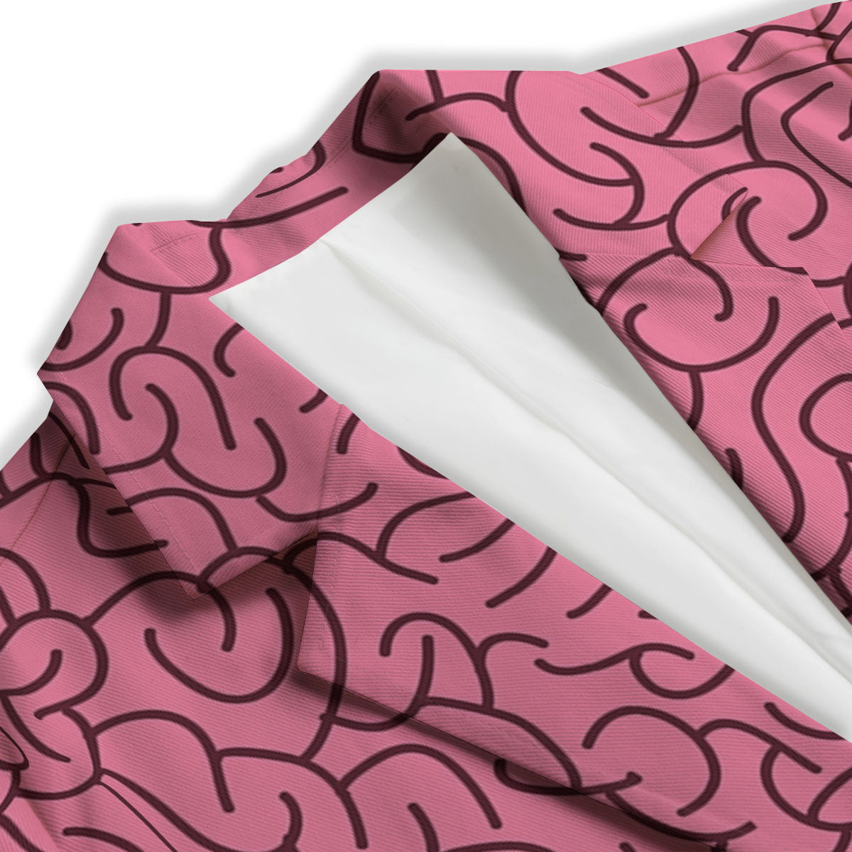 Human Brain Print Pattern Women's Blazer-grizzshop