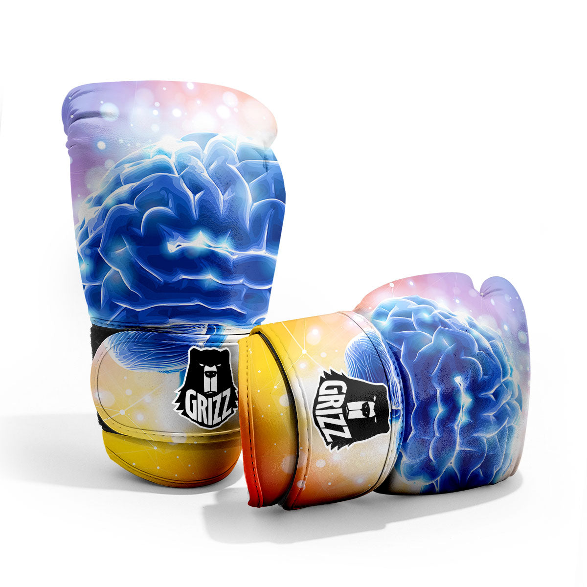 Human Brain Sparring Gloves-grizzshop