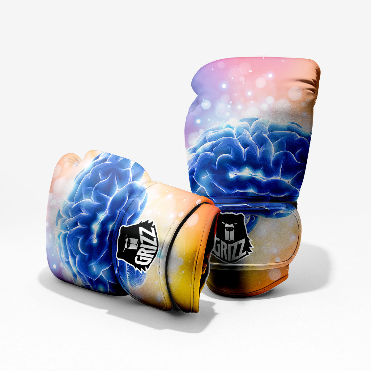 Human Brain Sparring Gloves-grizzshop