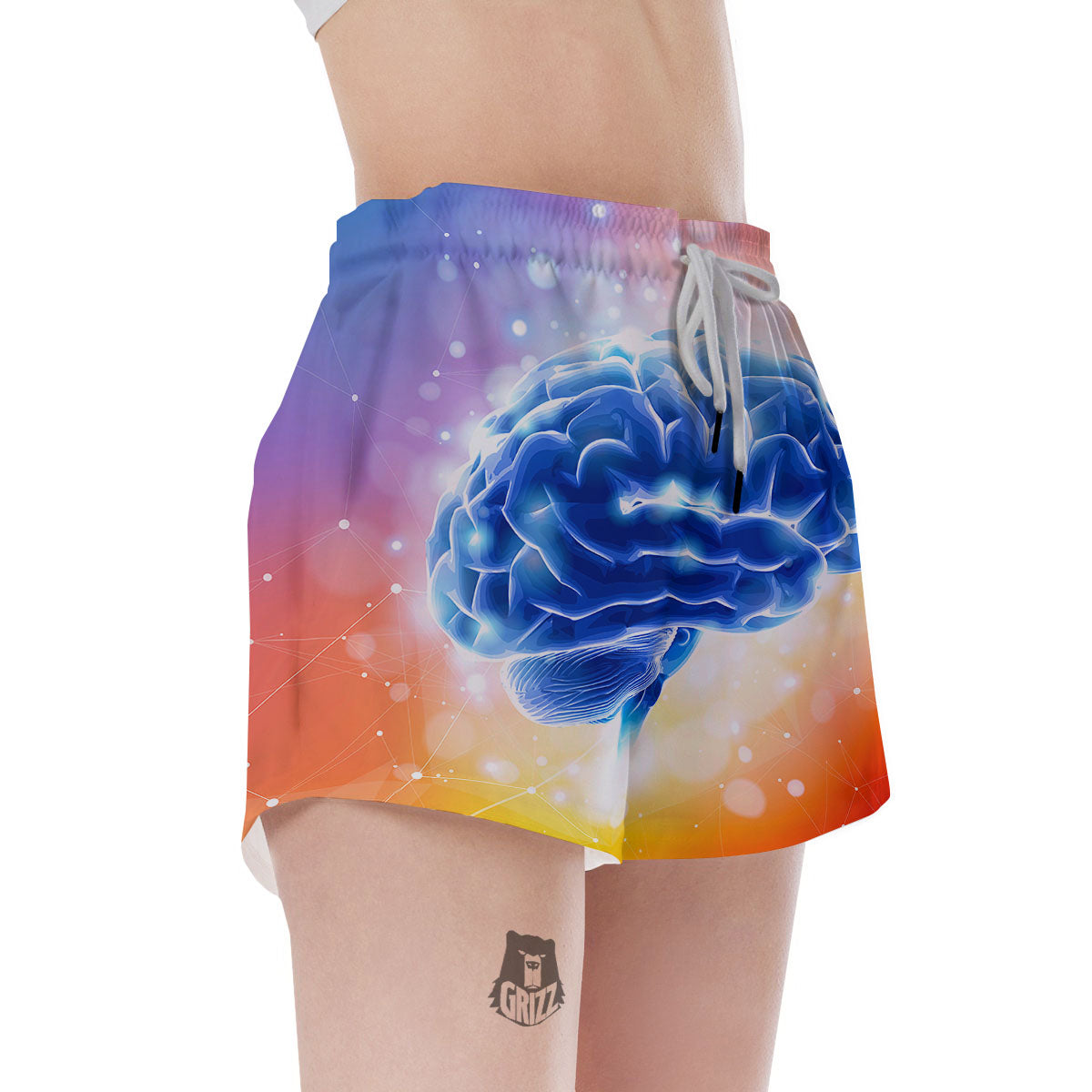 Human Brain Women's Shorts-grizzshop
