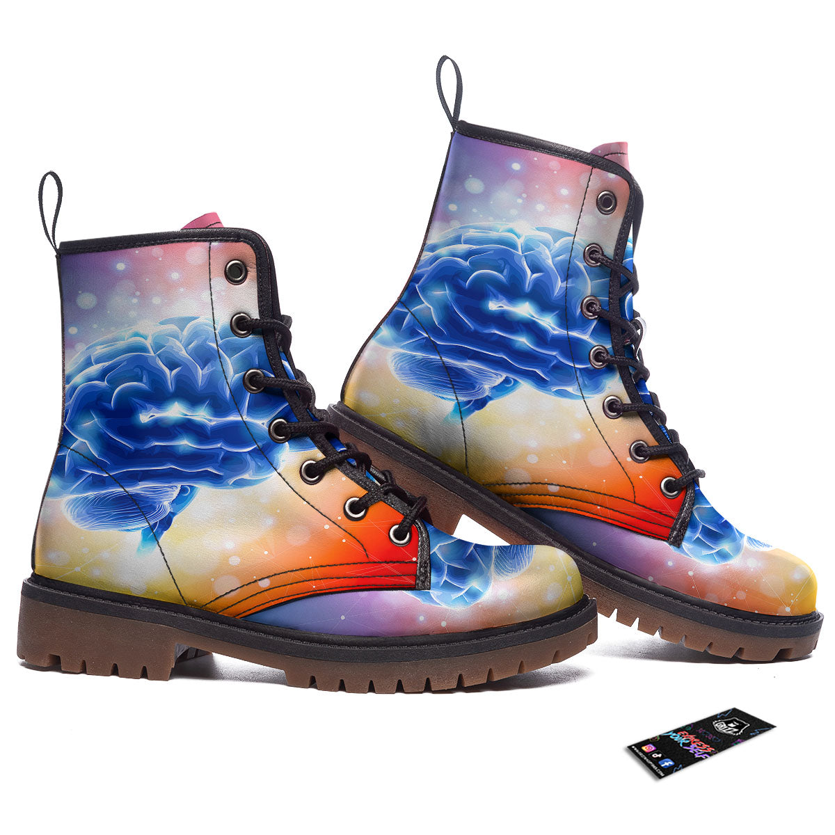 Human Brain Work Boots-grizzshop