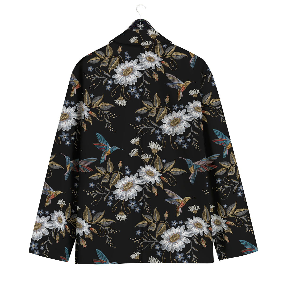 Hummingbird Floral Vintage Print Pattern Men's Sport Coat-grizzshop