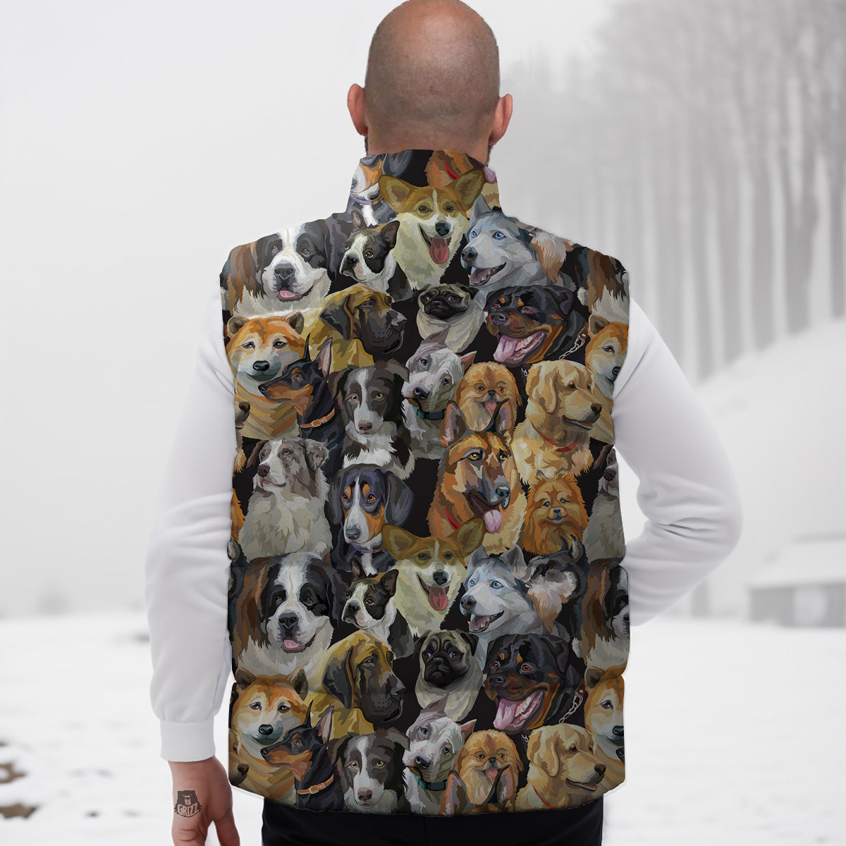 Hummingbird Palm Leaves Down Vest
