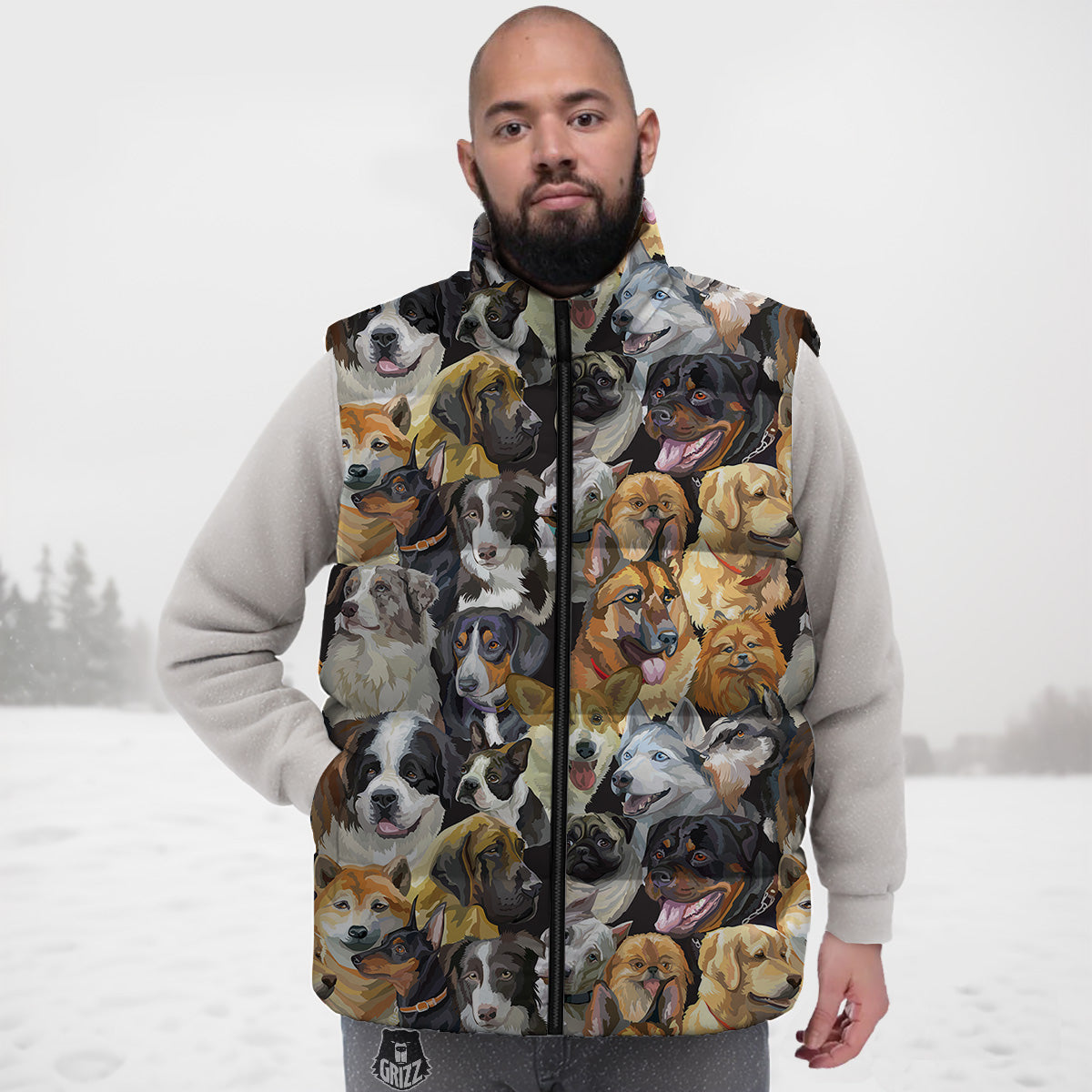 Hummingbird Palm Leaves Down Vest
