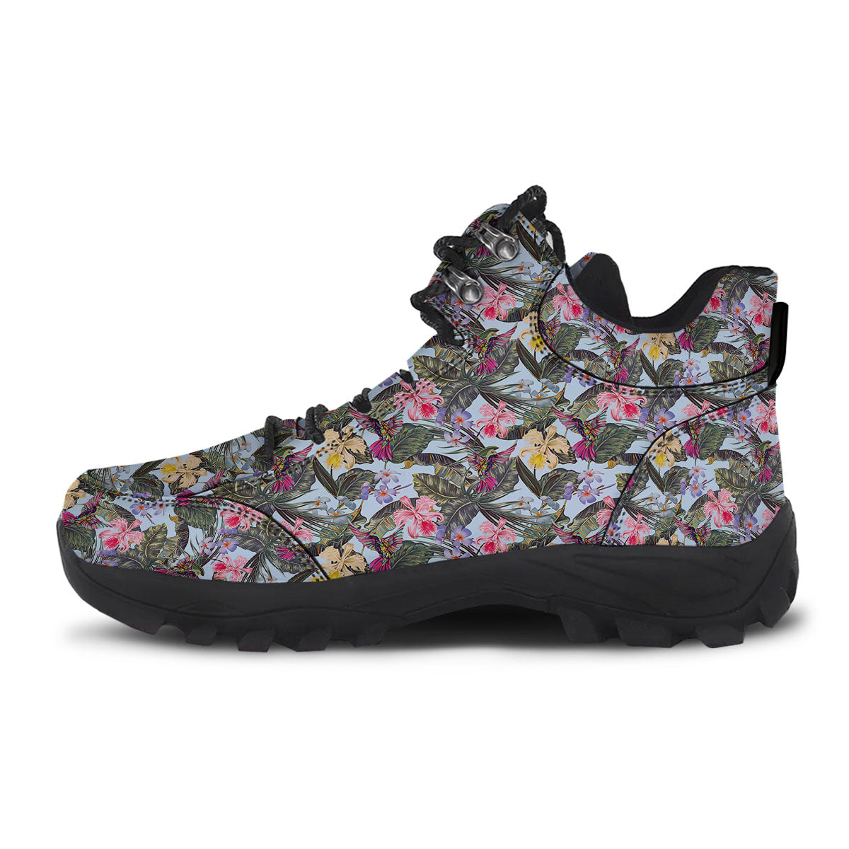 Hummingbird Tropical Print Pattern Hiking Shoes-grizzshop