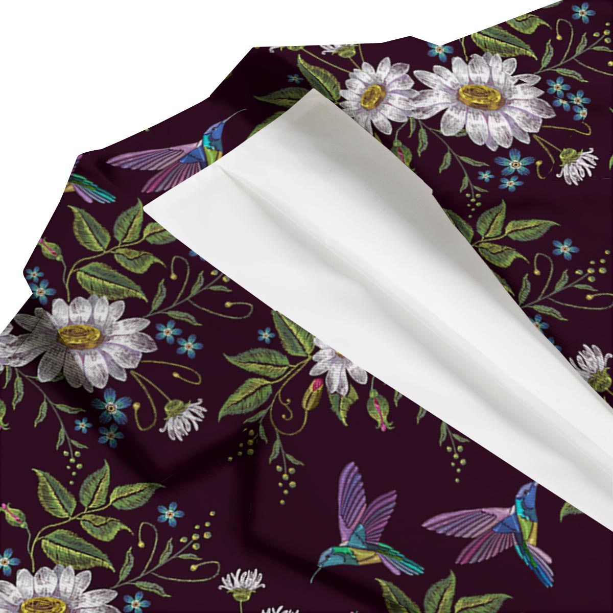 Hummingbird White Daisy Men's Blazer-grizzshop