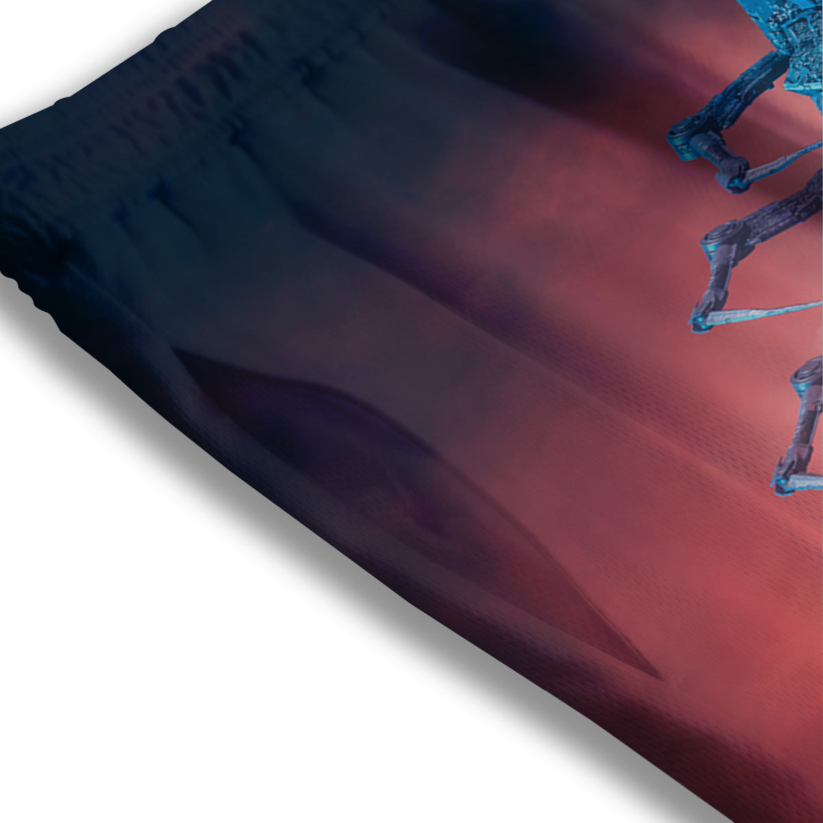 Medical Cute Print Pattern Mesh Shorts