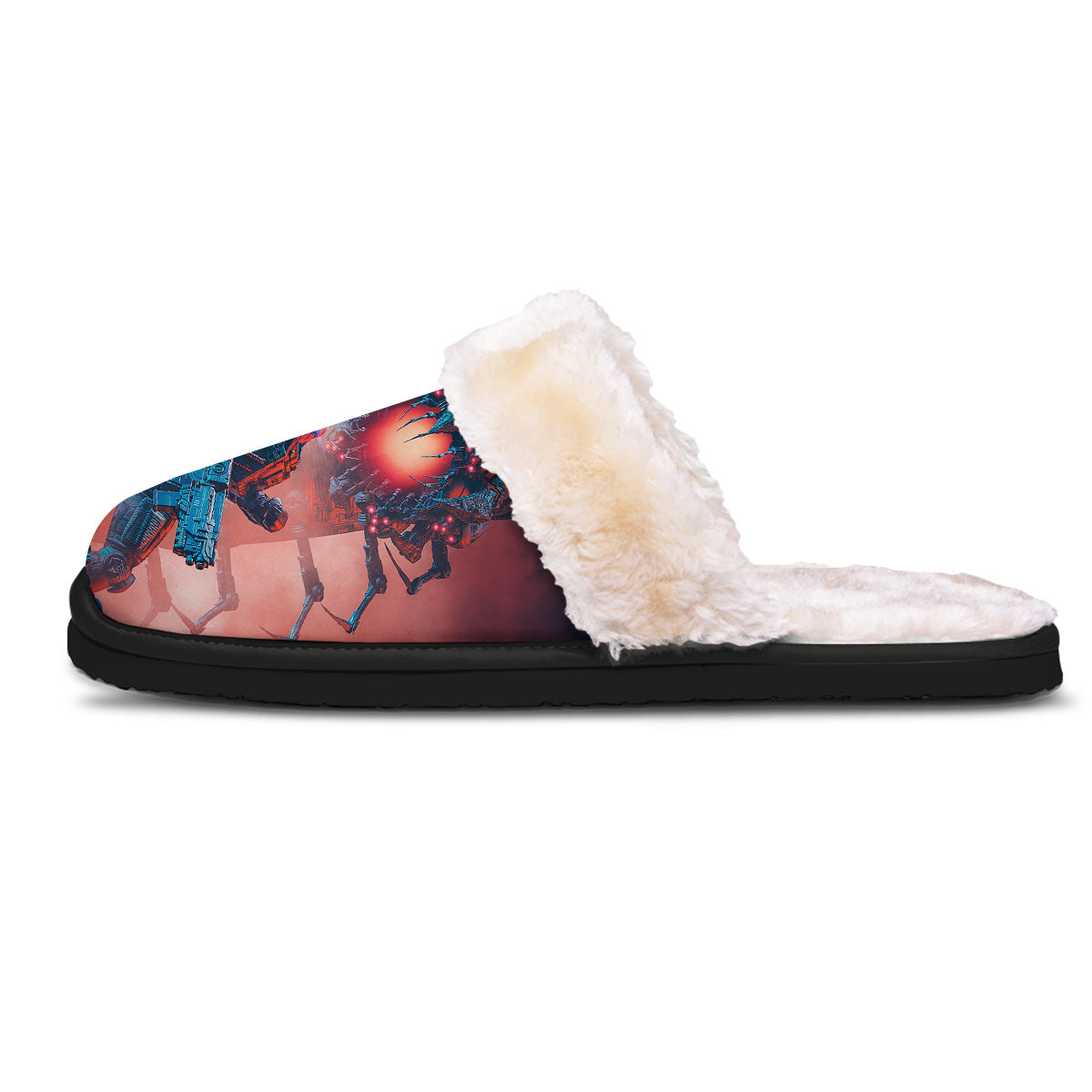 Hunting Alien Worm Print Slippers-grizzshop
