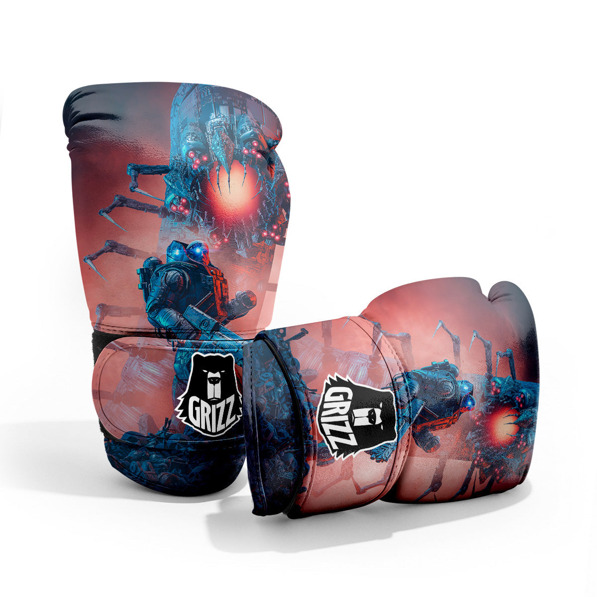 Hunting Alien Worm Print Pro Boxing Glove