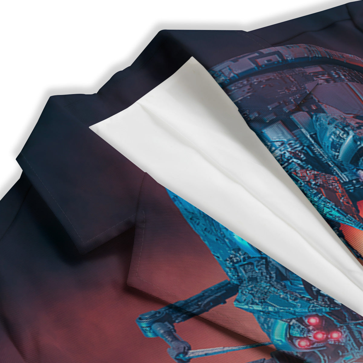 Hunting Alien Worm Print Women's Blazer-grizzshop