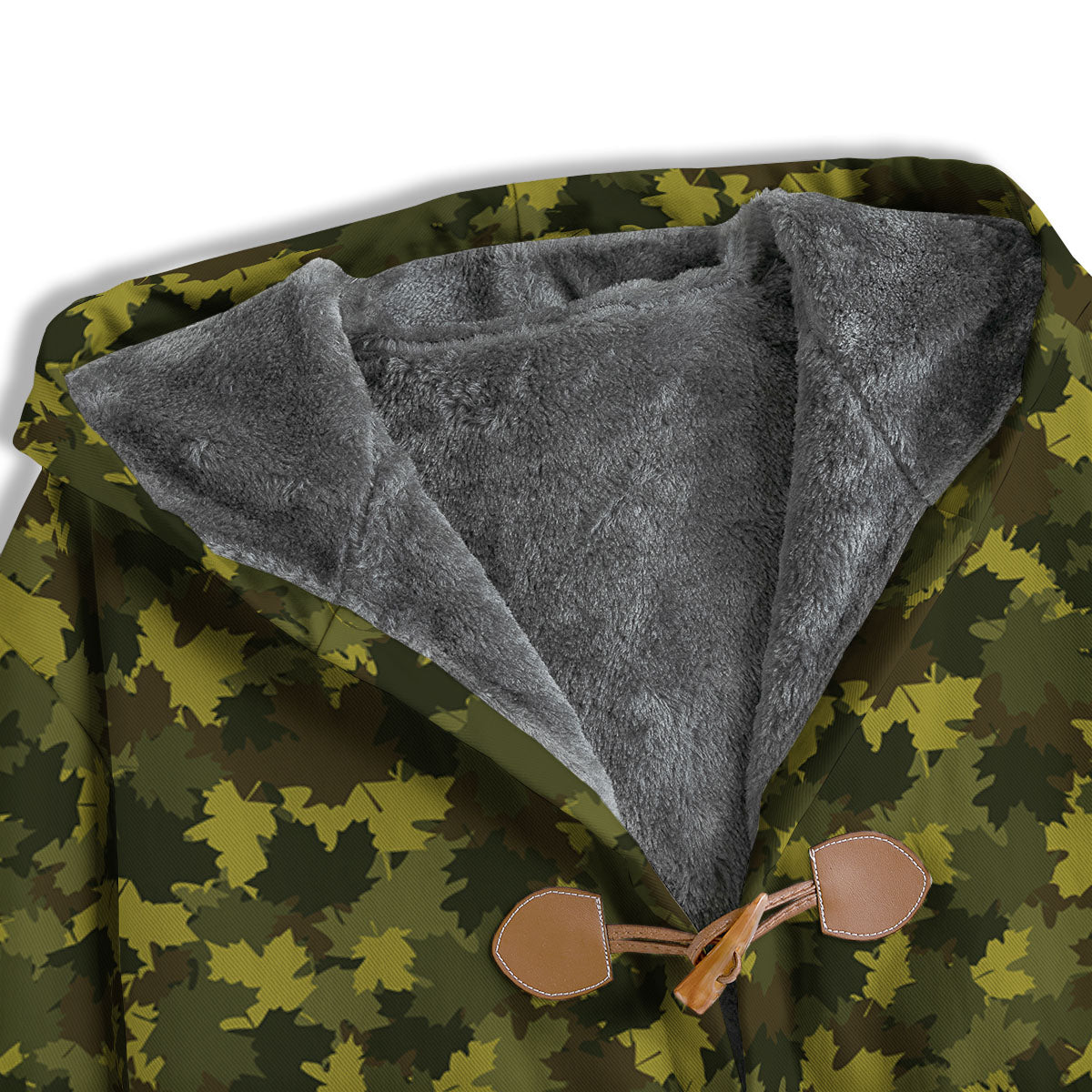 Hunting Camouflage Fall Leaves Print Men's Windbreaker Jacket-grizzshop