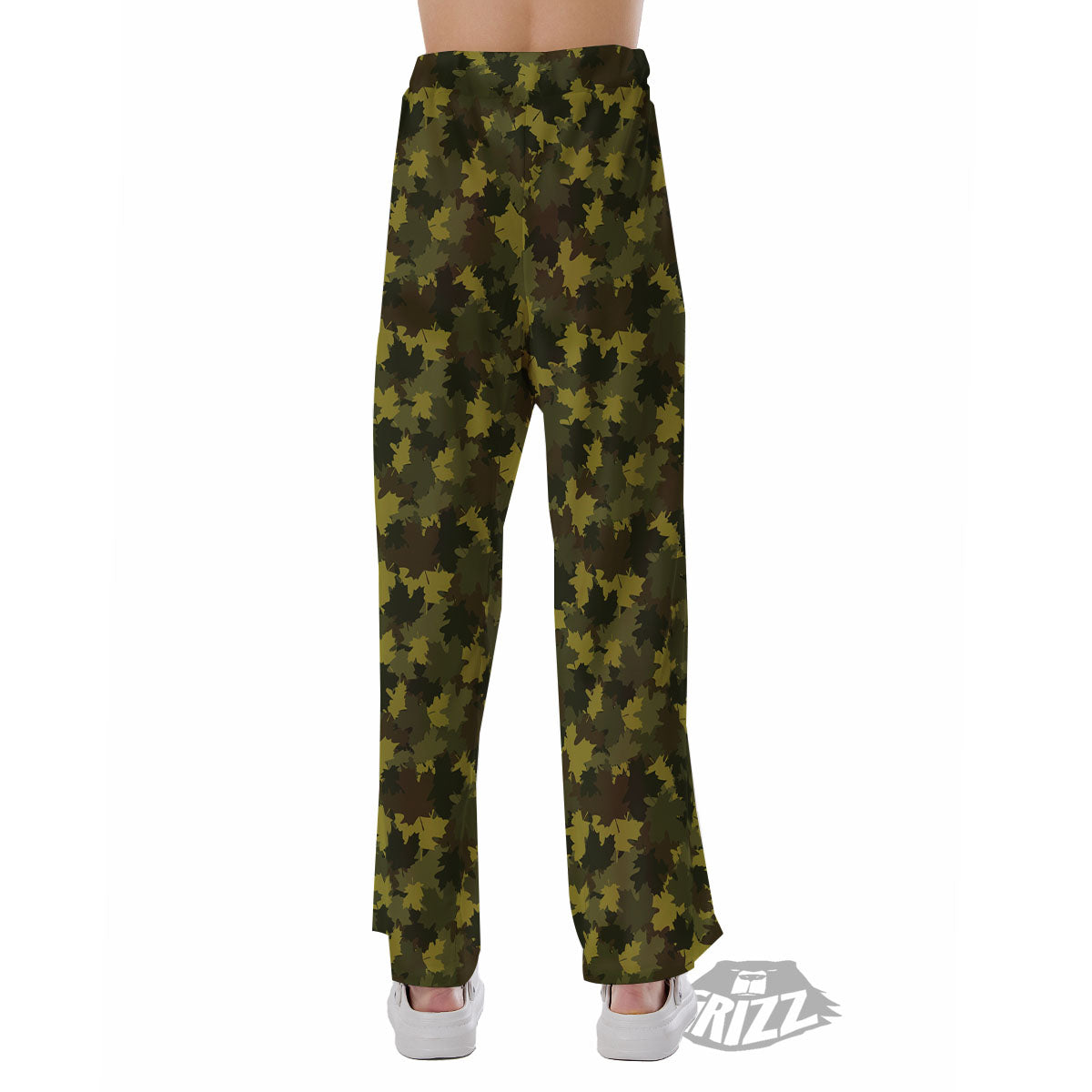 Hunting Camouflage Fall Leaves Print Pajama Pants-grizzshop