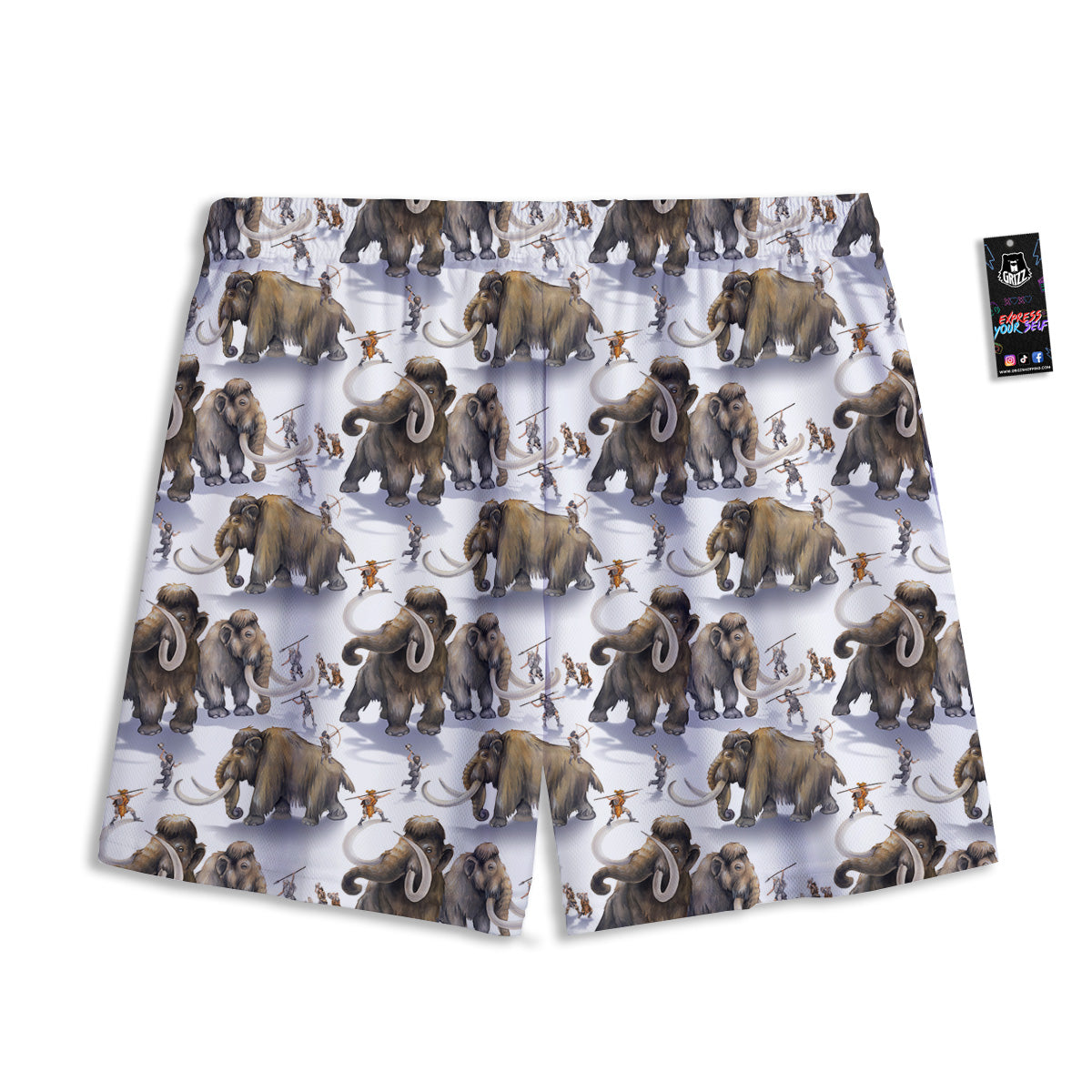 Melt Acid Green Print Mesh Shorts