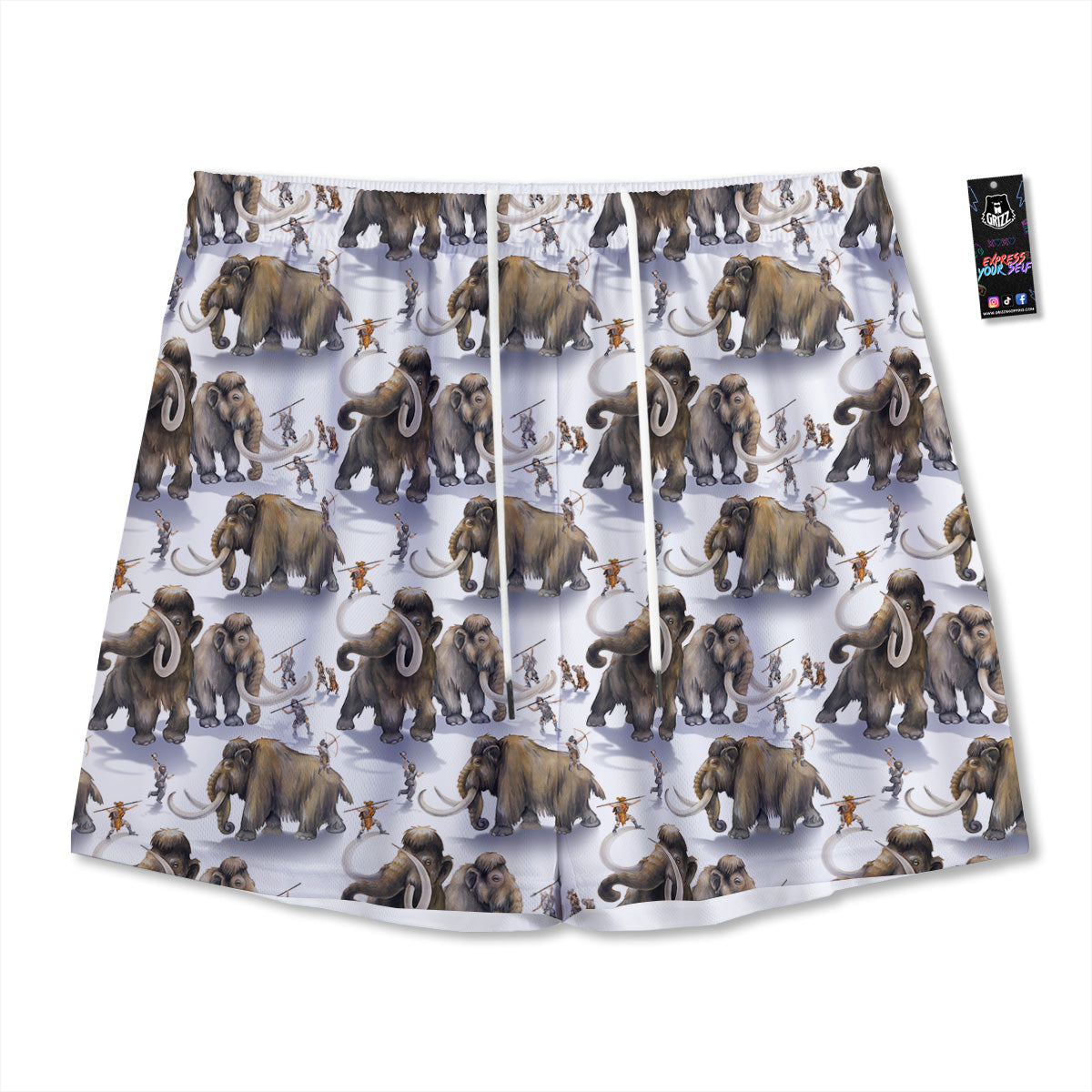 Melt Acid Green Print Mesh Shorts