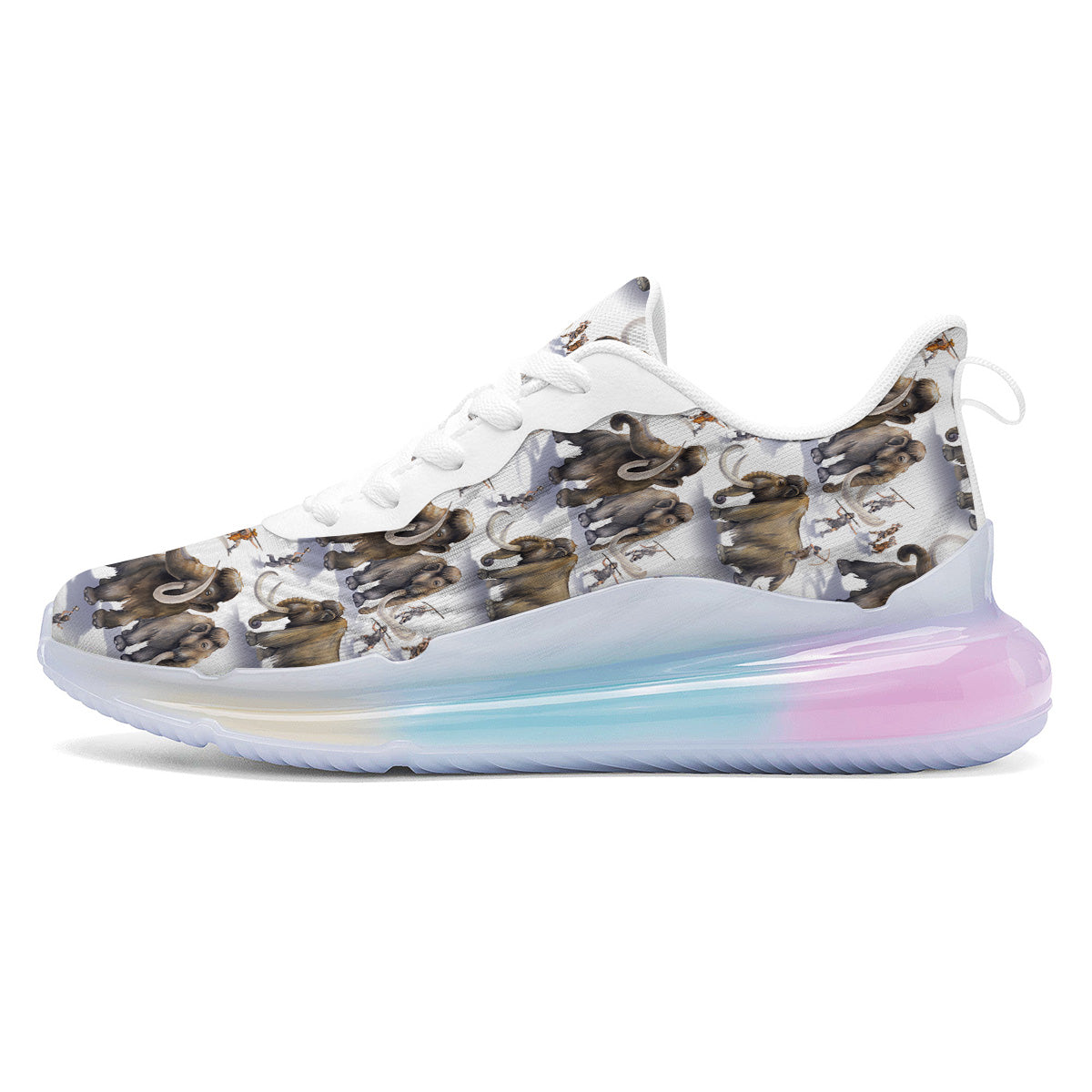 Hunting Mammoth Print Pattern Running Sneakers-grizzshop