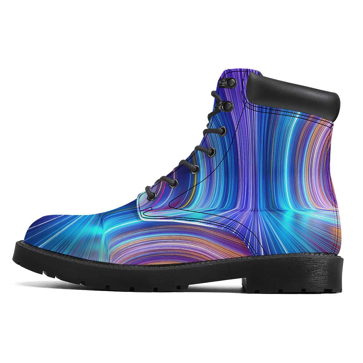 Hyperspace Colorful Print Boots-grizzshop