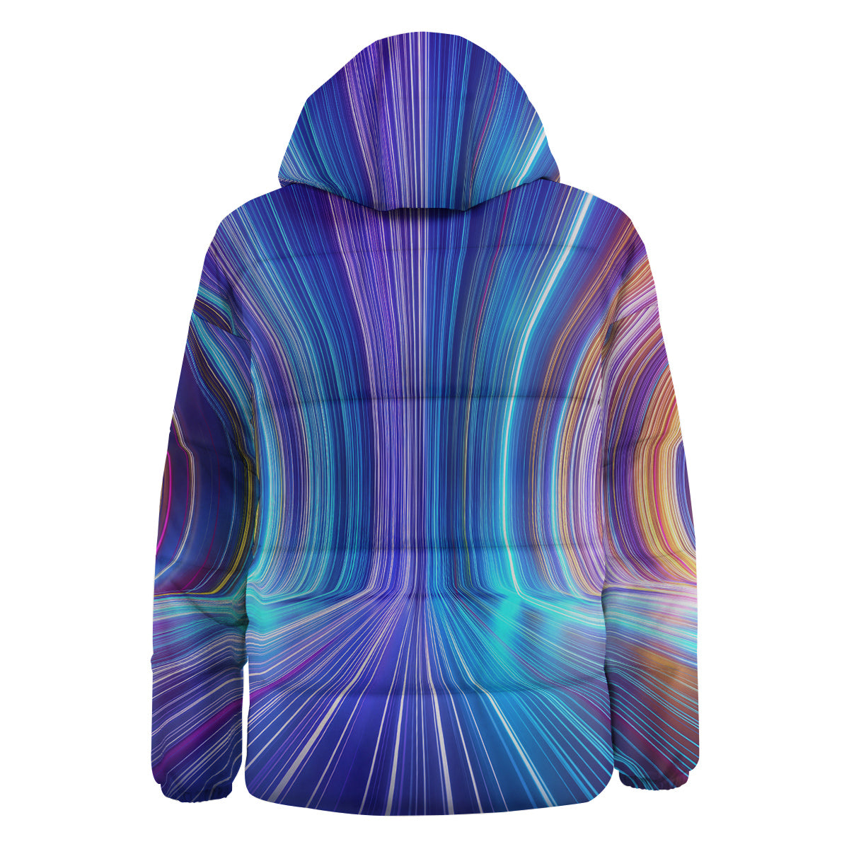 Hyperspace Colorful Print Down Jacket-grizzshop