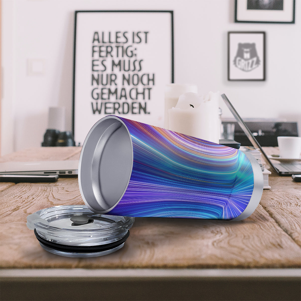 Hyperspace Colorful Print Tumbler-grizzshop