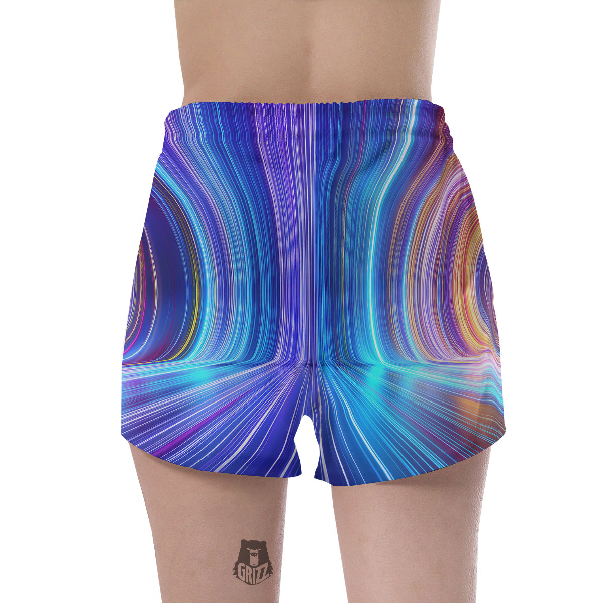 Hyperspace Colorful Print Women's Shorts-grizzshop