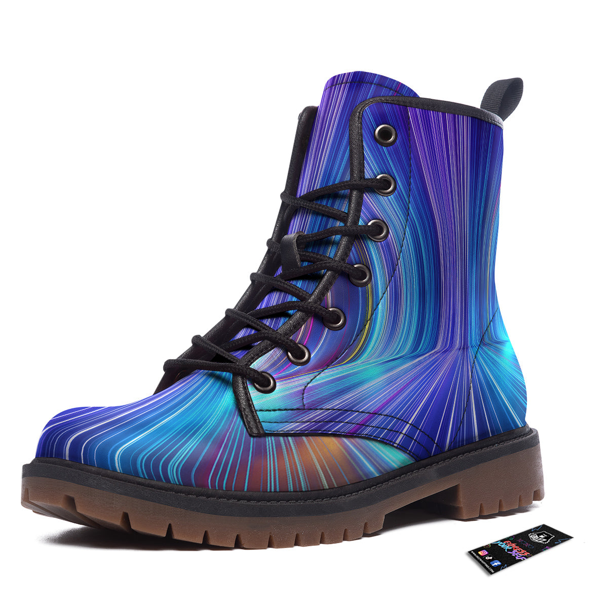 Hyperspace Colorful Print Work Boots-grizzshop