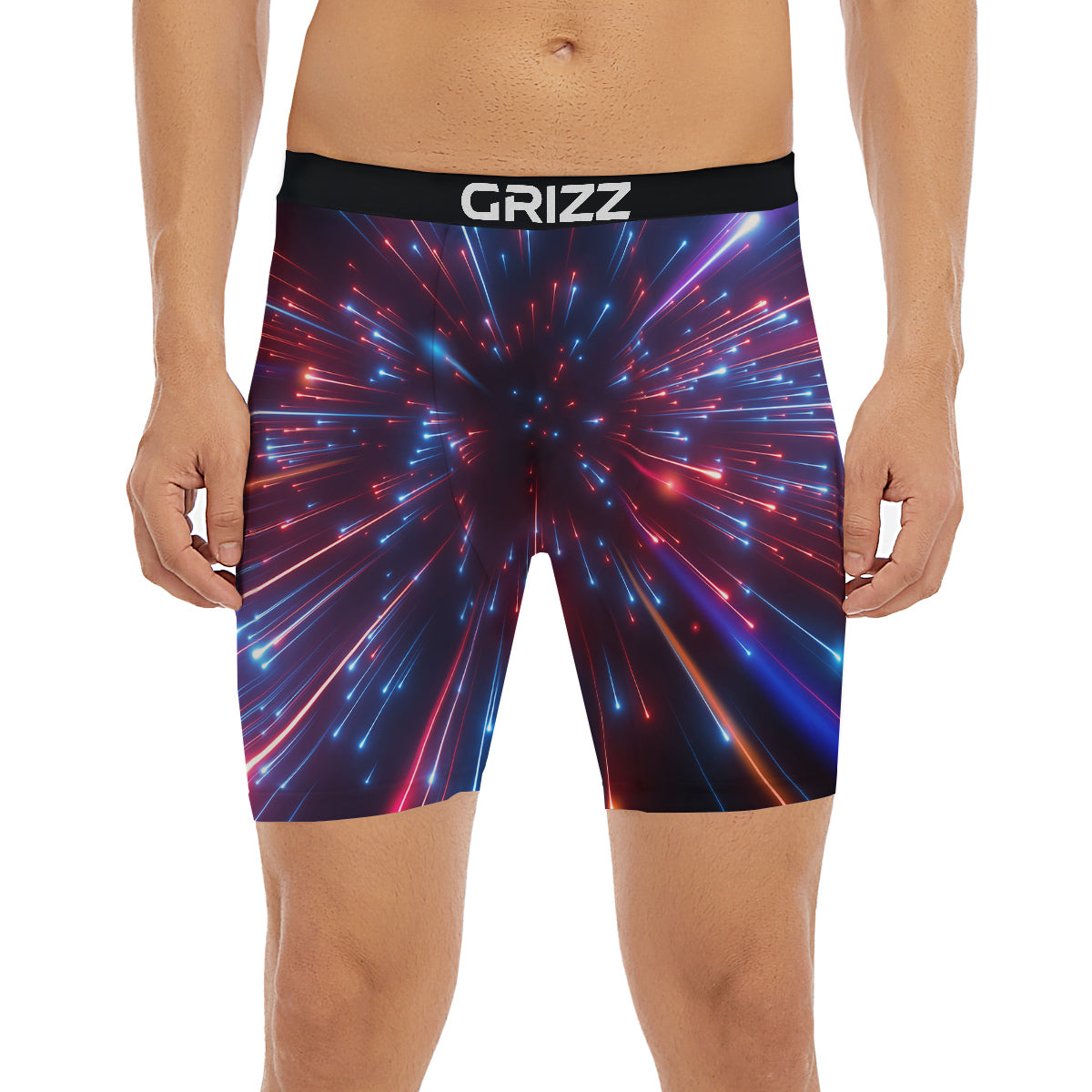 Hyperspace Cosmic Print Boxer Briefs-grizzshop