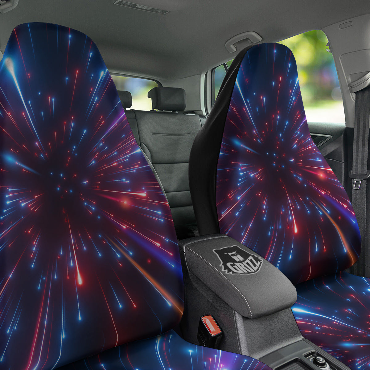 Hyperspace Cosmic Print Car Seat Covers-grizzshop