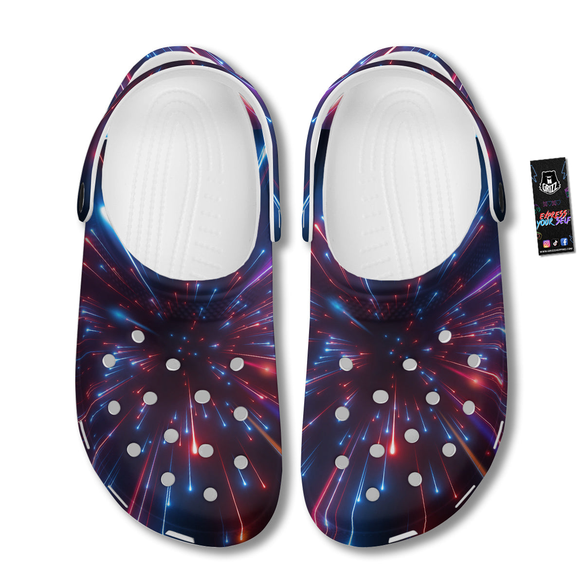 Hyperspace Cosmic Print Clog-grizzshop